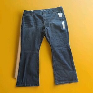 Signature Levi Strauss Gold Women's Pull On Boot Cut Dark Wash Jeans 28S W39 L30